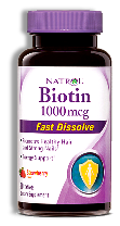 NATROL BIOTIN FAST DISSOLVE - 90 TABLETS | 1,000MCG